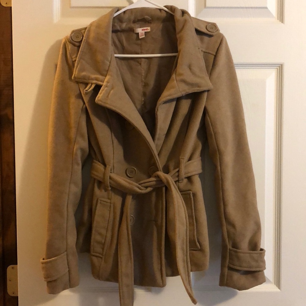 Tan Peacoat